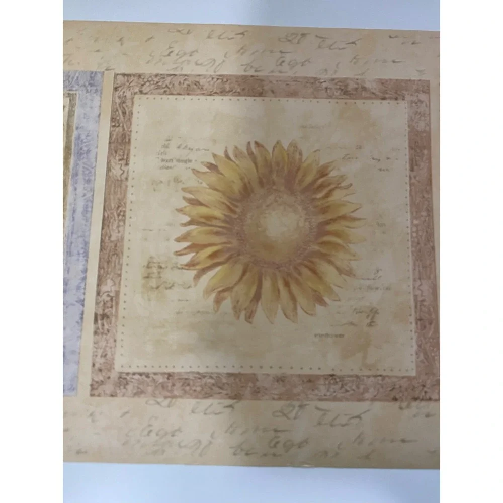 Vintage Wallpaper Border Cape May Charter Club Butterfly Sunflower Shell 5 Yards